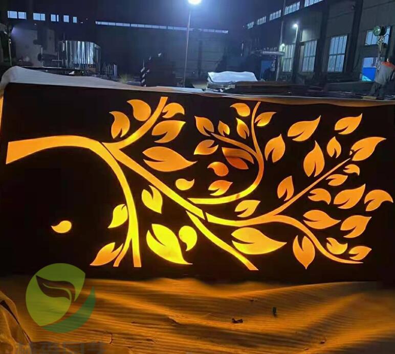 那曲耐候钢板灯箱