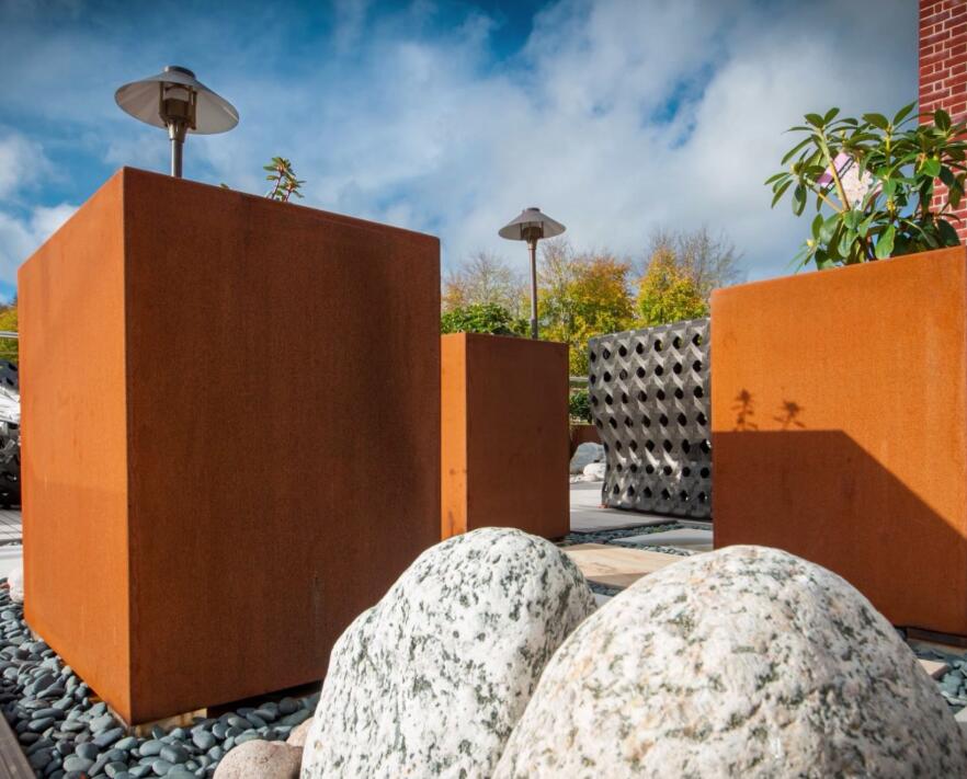 那曲锈钢板花箱